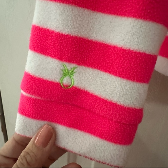 Tuckernuck Dudley Stephens Parker Slope Stripe Pink White Turtleneck Small - Picture 6 of 10